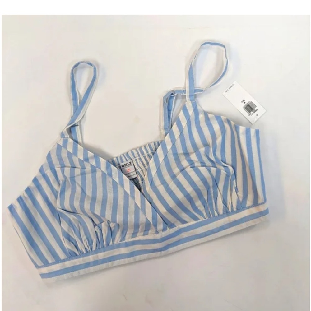 Xl old navy pinstriped bra top